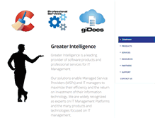 Tablet Screenshot of greaterintell.com